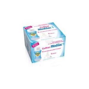 Image de Modilac Coffret 1er âge : 6 mini-biberons 90 ml prêts à l'emploi et 6 tétines