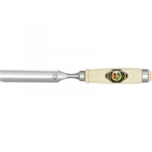 Kirschen 1431032 Gouge avec manche en Charme, Beige/Argent, 32 mm