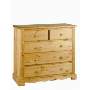 Image de Couleurs des Alpes Commode Farmer 5 tiroirs en pin massif