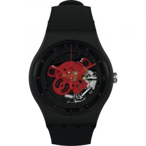 Swatch Montre Unisexe Time To Red Big SO32B110