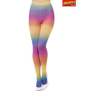 Smiffy's Collants opaques arc-en-ciel femme TAILLE UNIQUE