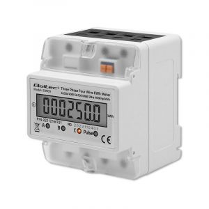 Qoltec 50900 Three Phase Electronic Energy Consumption Meter | 400v |