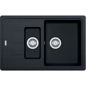 Franke BASIS - Evier fragranit BFG 651-78, 780x500 mm, onyx (114.0285.215)