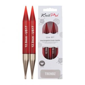 Knitpro KP51263 Aiguilles Interchangeables Circulaires Normales Bois Multicolore 12 mm