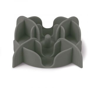 Zolux Support slow feeder silicone s gris pour chien