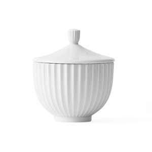 Lyngby Porcel&aelig;n - Bonbonni&egrave;re, porcelaine, blanc, &oslash; 10 cm
