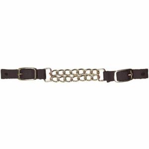 Gourmette pour cheval nylon double-cha&icirc;ne Tattini