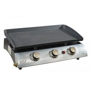 Kitchen C.C. 1003AZT - Plancha &agrave; gaz 3 br&ucirc;leurs