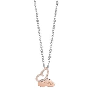 Image de Guess : Collier et pendentif Mariposa UBN83019 - Collier et pendentif Papillon Or rose Femme