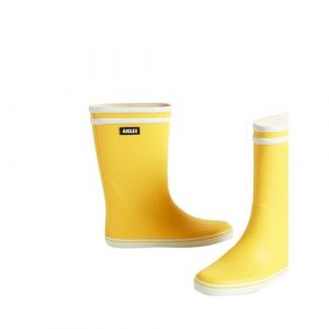 Aigle MALOUINE 2, Botte de Pluie Femme - jaune blanc - 38 EU
