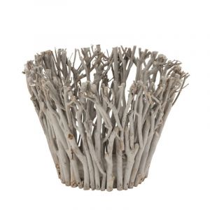 Bougeoir Design en Bois "Branc s" 38cm Gris Prix