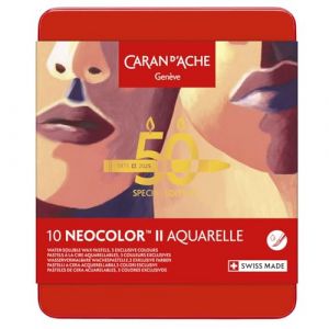 Image de Caran d'Ache Pastel à la cire NEOCOLOR II Aquarelle Portrait