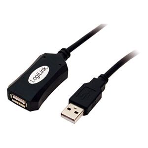 Logilink UA0001A - C&acirc;ble de rallonge actif USB 2.0 5m