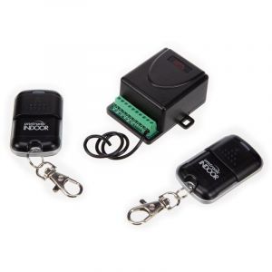 Perel Unitronic Ensemble de télécommandes sans fil à 2 canaux : 2 émetteurs & 1 récepteur, 433,92 MHz, économe en énergie, idéal pour une automatisation