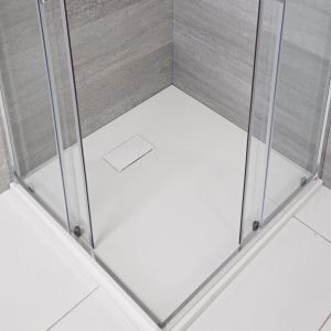 Hudson Reed Receveur de douche blanc carré 80x80cm