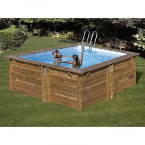 Gre Piscine bois Carra 3 3,05 x 3,05 x 1,19 m