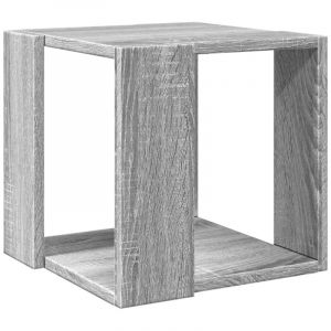 VidaXL Table basse sonoma gris 32x32x30 cm bois d'ing&eacute;nierie, table d'appoint, table de salon, table lat&eacute;rale, bout de canap&eacute;, table centrale