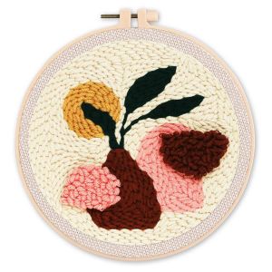 Punch Needle : Vase - avec cadre