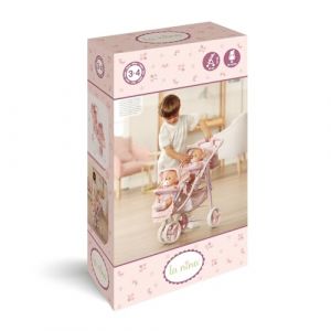Jumbo La Nina - Poussette Jumeaux Collection Olivia, &agrave; partir de 4 Ans