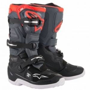 Alpinestars Bottes cross TECH 7S BLACK DARK GRAY RED FLUO