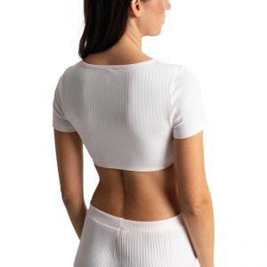 Passionata Crop-top manches courtes Isabella blanc