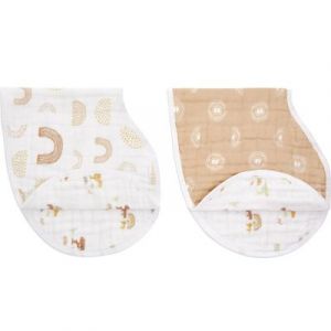 Aden + Anais Lot de 2 bavoirs protection d'&eacute;paules en coton Keep Rising