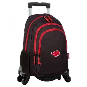 Educa Sac à dos Naruto Cloud + chariot Toybags avec 4 roulettes - 2 poches principales et poche avant - poches latérales - compartiment pour ordinateur et intérieur doublé - 19x31x42 cm - Toybags