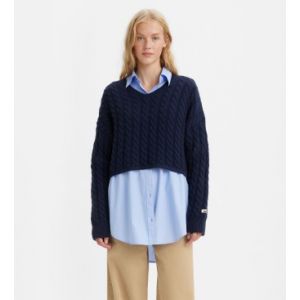 Levi's Pull droit court Rae en laine Bleu - Couleur Bleu - Taille M