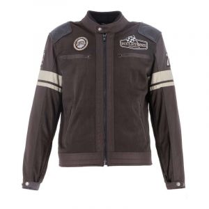 Helstons Blousons moto Revolte Air Mesh Leather Brown