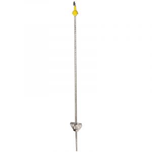 Piquets ovale en m&eacute;tal avec 1 isolateur - 25 pieces - 110cm