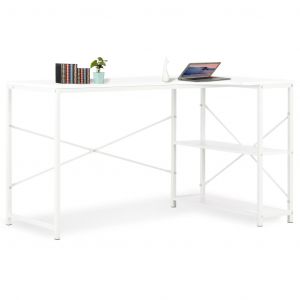 Image de VidaXL Bureau d'ordinateur Blanc 120 x 72 x 70 cm