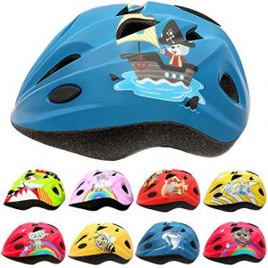 Image de SkullCap Casque de Vélo pour Enfants Casque d'enfant pour Scooter de Ville, Longboard, Trottinette - tins à Roues Alignées, Patins à roulettes Pirate Lac Bateau