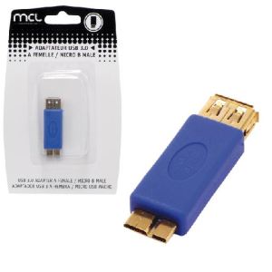 MCL Samar USB3-AF/AHB - Adaptateur USB 3.0 A femelle / Micro B mâle