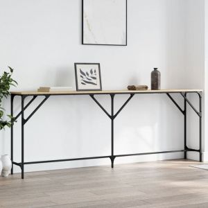 Furniture Limited - Table console chêne sonoma 200x29x75 cm bois