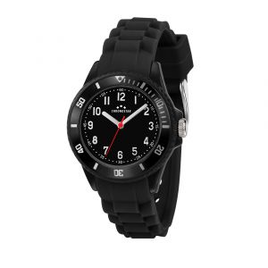 Chronostar Montre pour femme en PlastiqueSilicium en forme de rond de forme Rond, couleur : NOIR, fonctionnalités : 3 ATM - 0.031 g - R3751288004