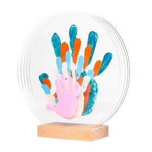 Kit empreinte de mains pour de 5 pastel