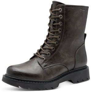 Tamaris Bottines plates en dentelle pour femme 1-25908-41 - Cigar, taille 38 EU, Cigar, 38 EU