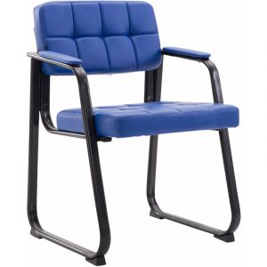 CLP Chaise de visiteur Canada B similicuir, Bleu