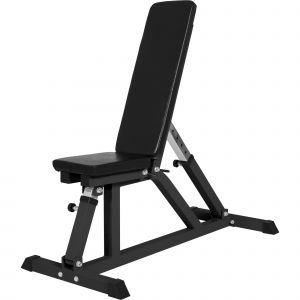 Gorilla Sports Banc de Musculation Multipositions Noir ou Blanc