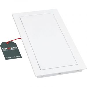 KOTARBAU Trappe de Visite 15 x 30 cm en plastique Blanc Trappe d'inspection Trappe Visite placo Plafond Trappe comble trappes