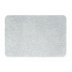 Spirella Tapis de bain NUSA 55x65 cm Gris 55x65 cm - 100% Polyester - Microfibre doux - Hauteur de fibre de 30 mm - Gris - Dos avec latex