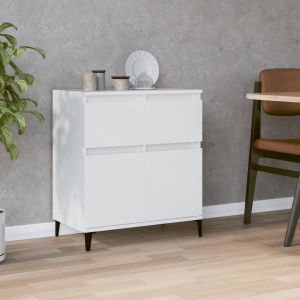 VidaXL Buffet Blanc 60x35x70 cm Bois d'ingénierie