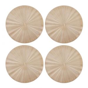 Mikasa Set de 4 sets de table ronds et métalliques, 38 cm, pour les fêtes et les réceptions
