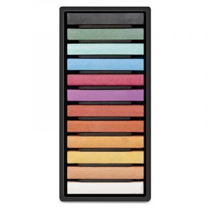 MILAN Boîte de 12 barres pastel souples Couleurs métallisées Art Multicolore Normal
