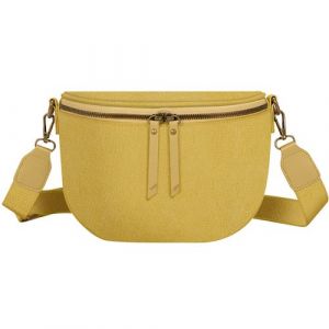 Sac Banane Bandouli&egrave;re Luna en Tissu Gallantry Jaune