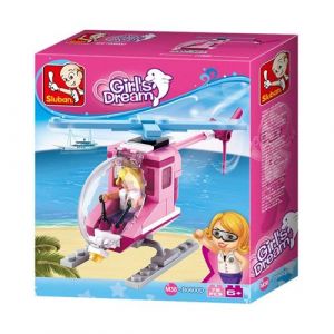 Blocs De Construction Sluban licopt&egrave;re Rose Neuf