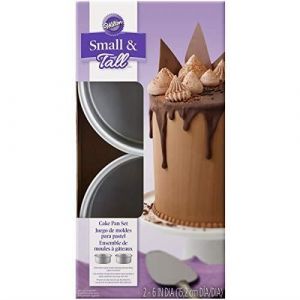 Wilton Moule Gâteau à Étages Small & Tall Lot de 2, Moule Gâteau de Cuisson Antiadhésif Patisserie Mariage Anniversaire Noël - Lot de 2