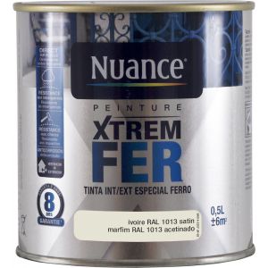 Nuance Peinture XTREM Fer - Ivoire - Satin - 0,5L