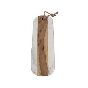 Image de Naturals Artesa - Kitchen Craft Long Acacia Marble Acacia Serving Board de, Colour White