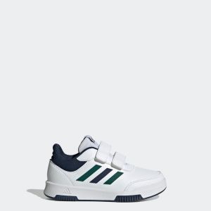 Adidas Chaussures Tensaur enfant, blanche et verte